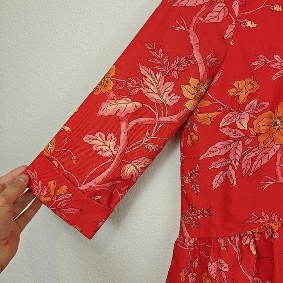 Tuckernuck Vida De Las Flores Today Shirt Dress 3/4 Sleeves Size XXS - Picture 10 of 16